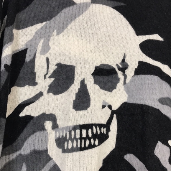 NWT SKULL CASHMERE Camo Sweater - Picture 4 of 10